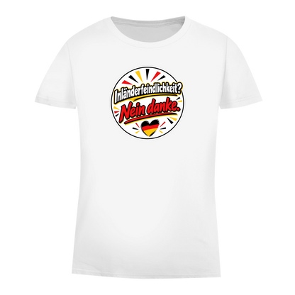 Damen Premium Bio T-Shirt Inländerfeindlichkeit? Nein danke.