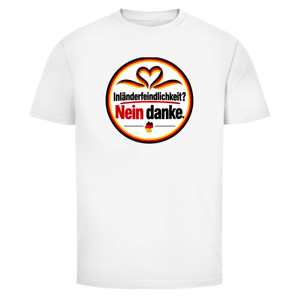 Herren T-Shirt Inländerfeindlichkeit? Nein danke.
