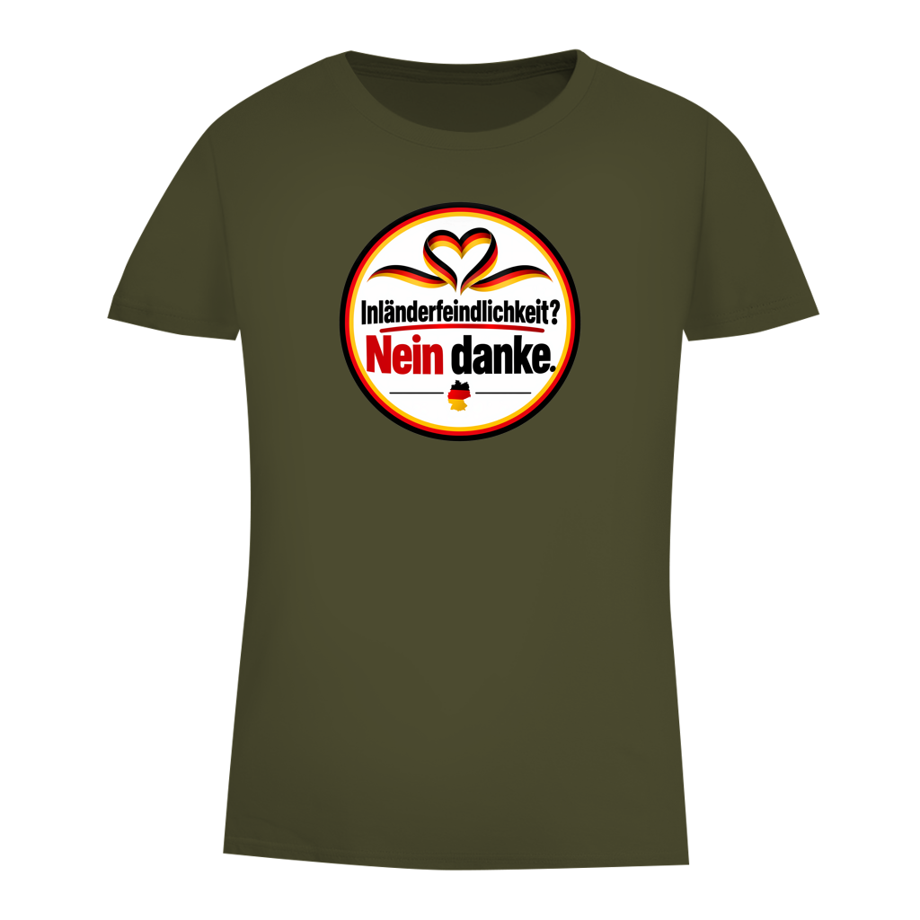 Damen Premium Bio T-Shirt Inländerfeindlichkeit? Nein danke.