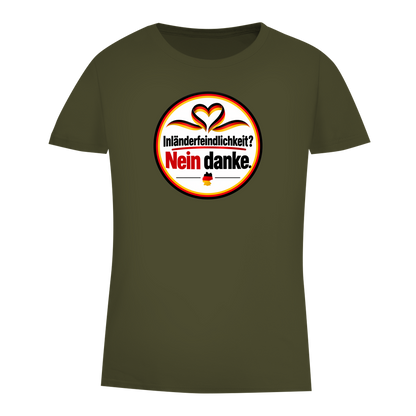 Damen Premium Bio T-Shirt Inländerfeindlichkeit? Nein danke.