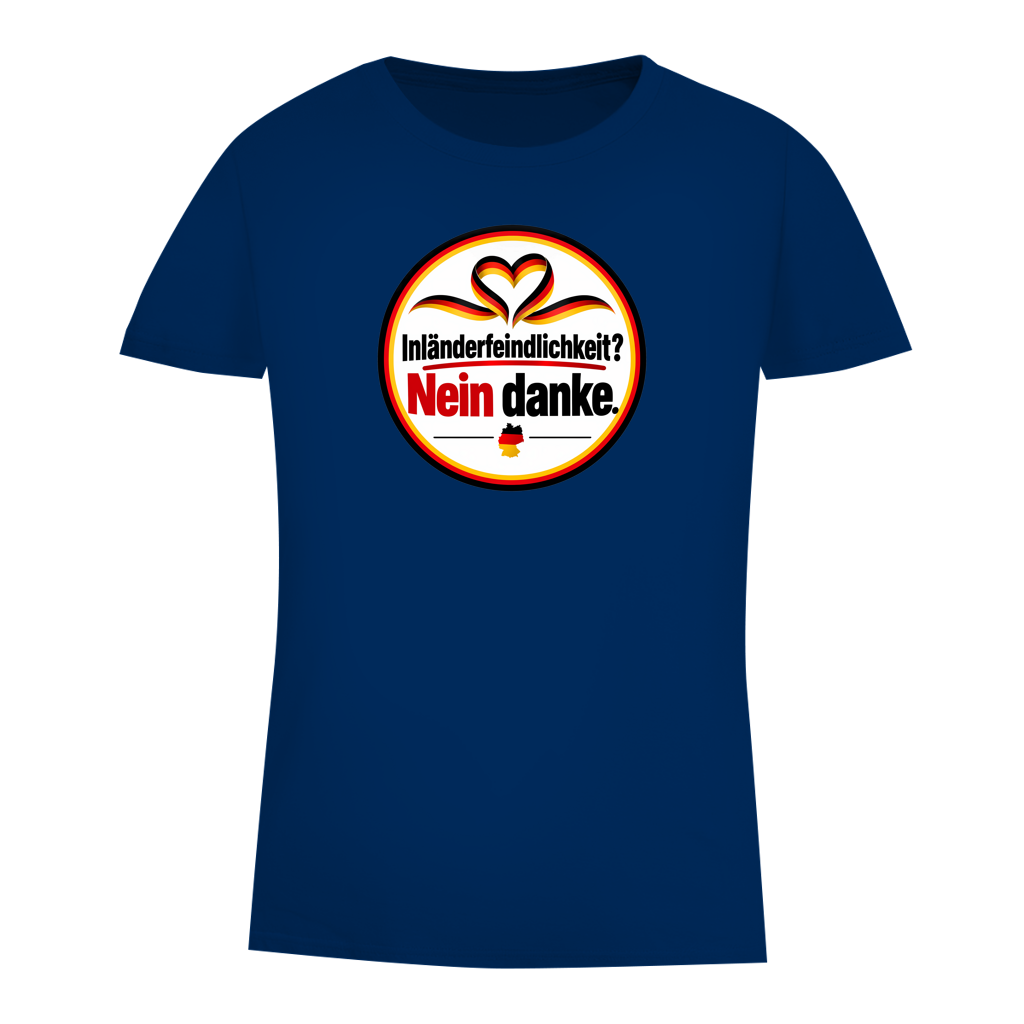 Damen Premium Bio T-Shirt Inländerfeindlichkeit? Nein danke.