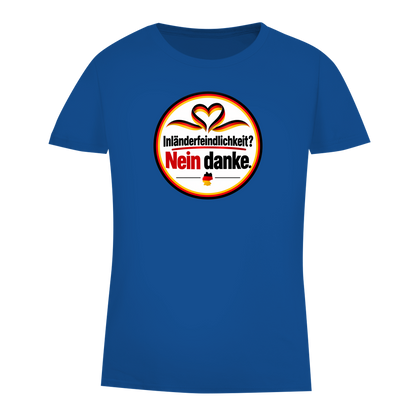 Damen Premium Bio T-Shirt Inländerfeindlichkeit? Nein danke.