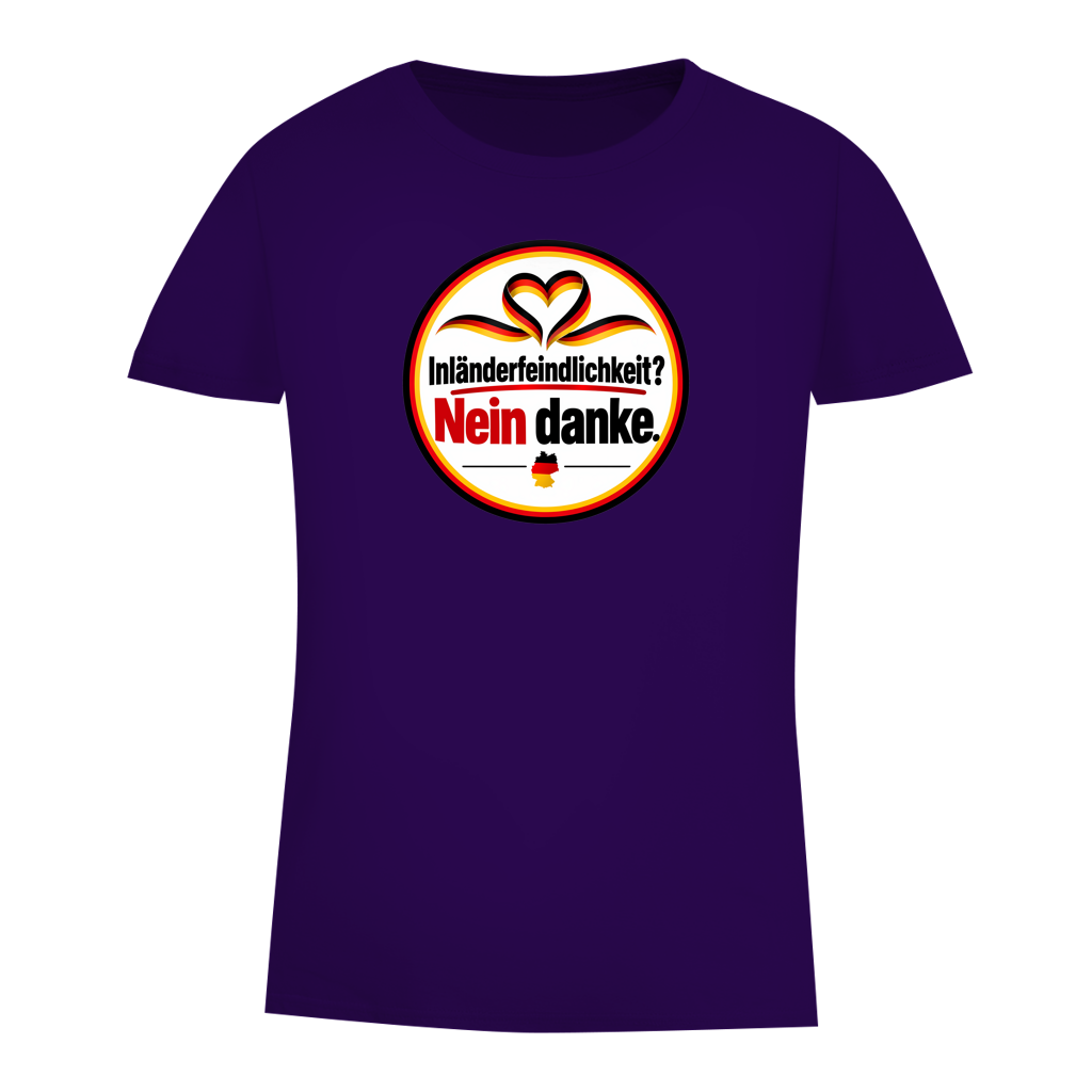 Damen Premium Bio T-Shirt Inländerfeindlichkeit? Nein danke.