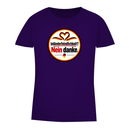 Damen Premium Bio T-Shirt Inländerfeindlichkeit? Nein danke.