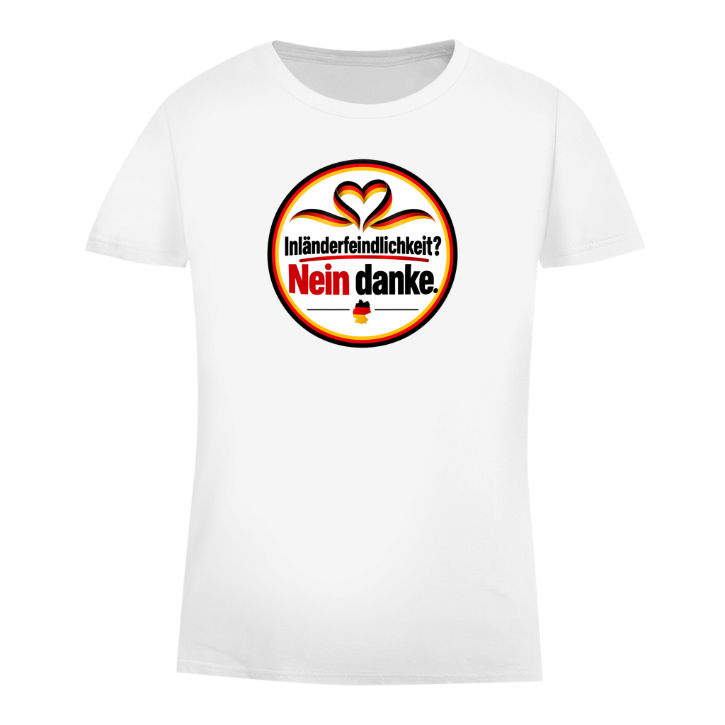 Damen Premium Bio T-Shirt Inländerfeindlichkeit? Nein danke.