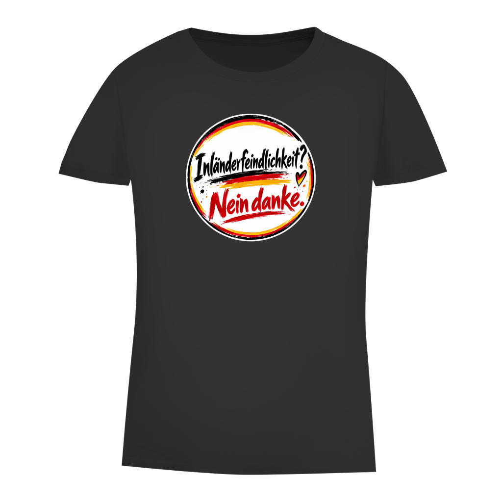 Damen Premium Bio T-Shirt Inländerfeindlichkeit? Nein danke.