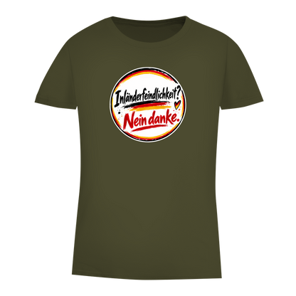 Damen Premium Bio T-Shirt Inländerfeindlichkeit? Nein danke.