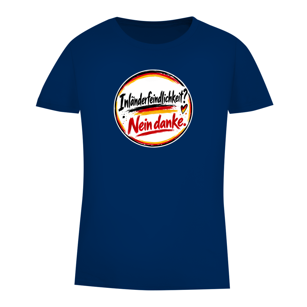 Damen Premium Bio T-Shirt Inländerfeindlichkeit? Nein danke.