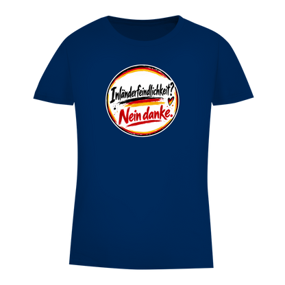 Damen Premium Bio T-Shirt Inländerfeindlichkeit? Nein danke.
