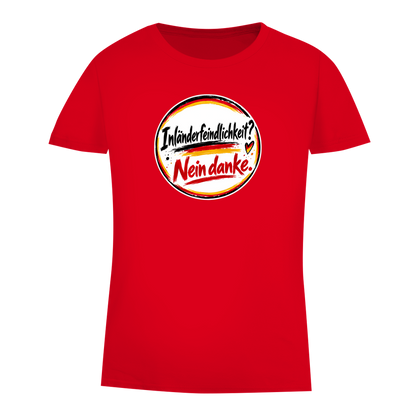 Damen Premium Bio T-Shirt Inländerfeindlichkeit? Nein danke.