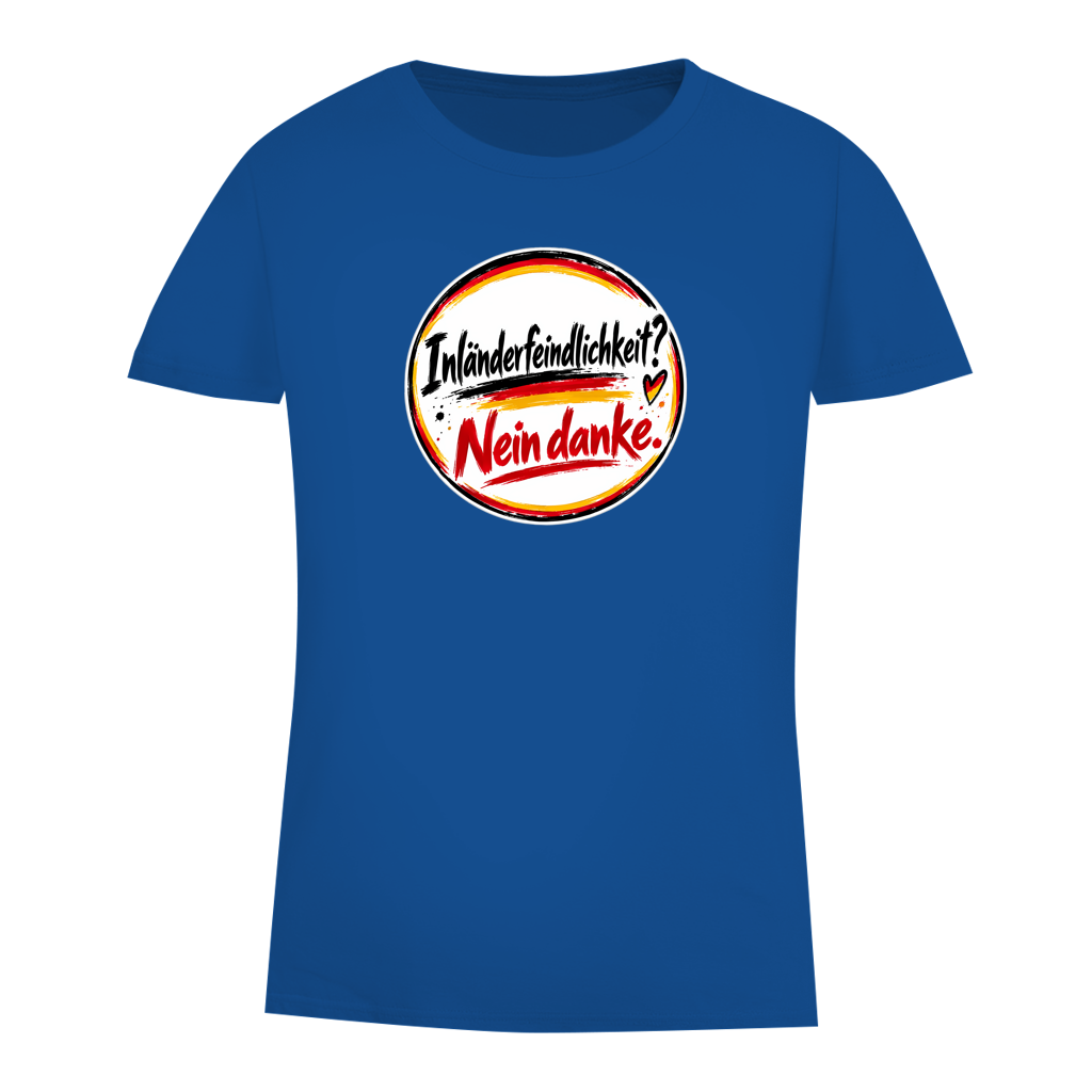 Damen Premium Bio T-Shirt Inländerfeindlichkeit? Nein danke.