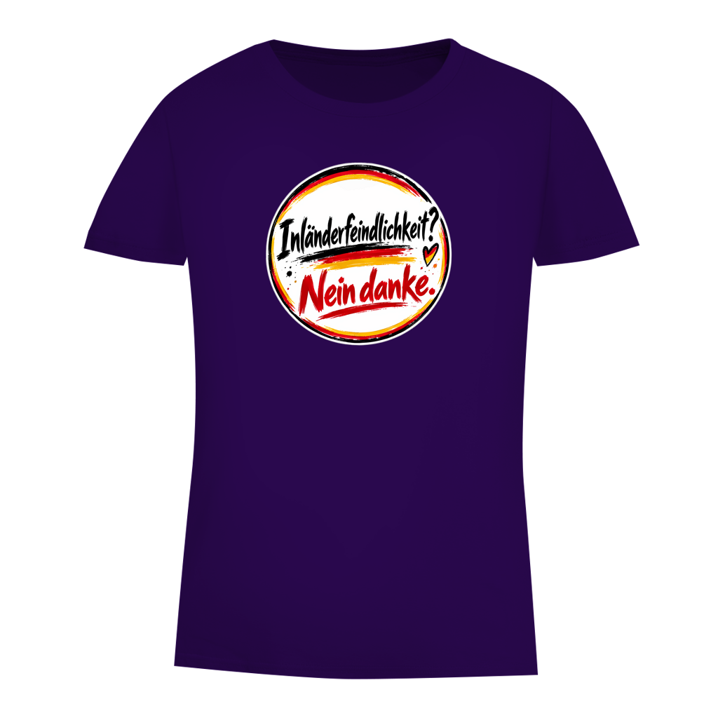 Damen Premium Bio T-Shirt Inländerfeindlichkeit? Nein danke.