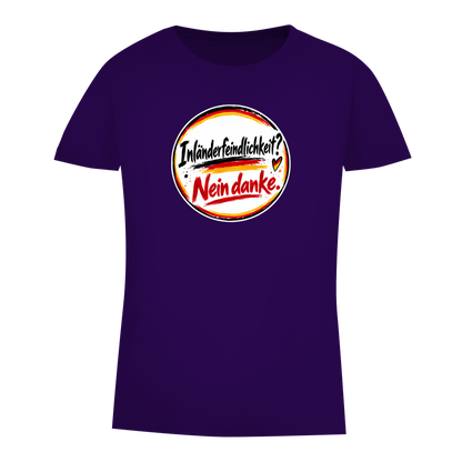 Damen Premium Bio T-Shirt Inländerfeindlichkeit? Nein danke.