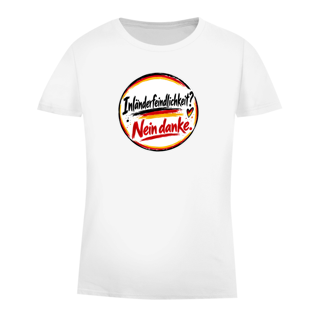 Damen Premium Bio T-Shirt Inländerfeindlichkeit? Nein danke.