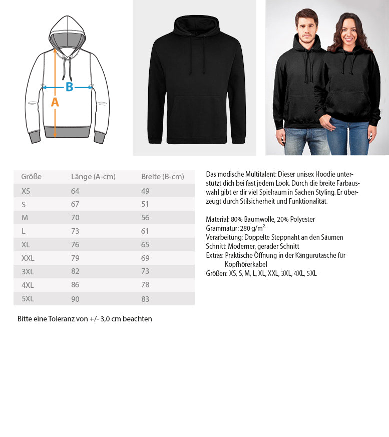 Friedenstaube  - Unisex Kapuzenpullover Hoodie (B-Ware einwandfrei)