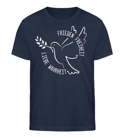 Frieden Freiheit Liebe Wahrheit  - Herren Organic Shirt (B-Ware einwandfrei)