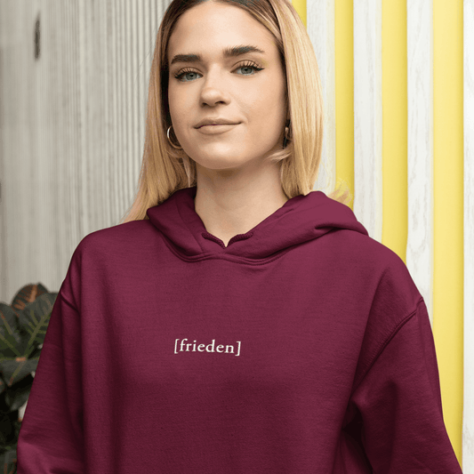 "[frieden]"  - Unisex Hoodie mit Stick