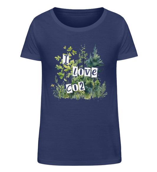 I LOVE CO2 - Damen Organic Shirt (B-Ware einwandfrei)