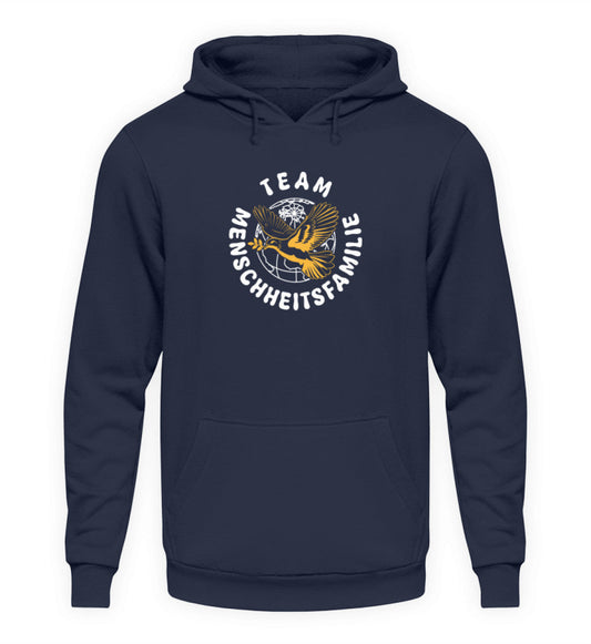 Team Menschheitsfamilie  - Unisex Kapuzenpullover Hoodie (B-Ware einwandfrei)