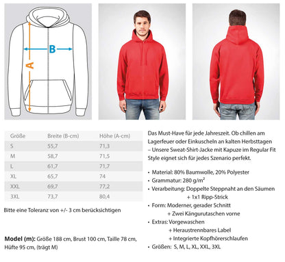 Unisex Zipper Hoodie Ja zum Frieden Backprint