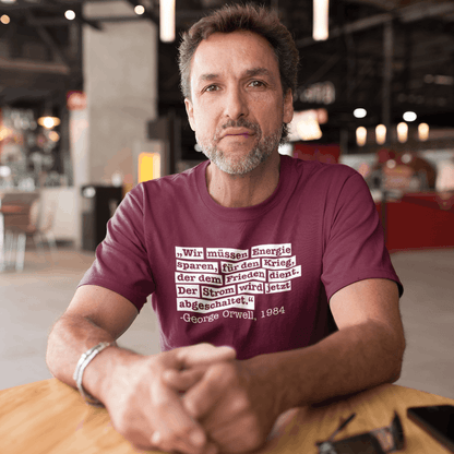 Der Strom wird abgeschaltet – George Orwell - Herren Shirt