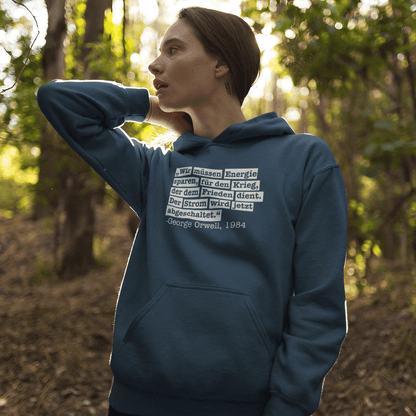 Der Strom wird abgeschaltet – George Orwell - Unisex Kapuzenpullover Hoodie