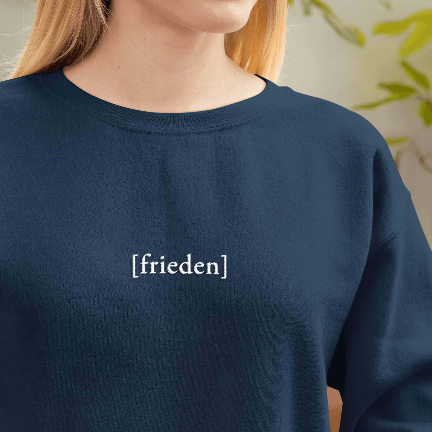 "[frieden]"  - Unisex Sweatshirt mit Stick