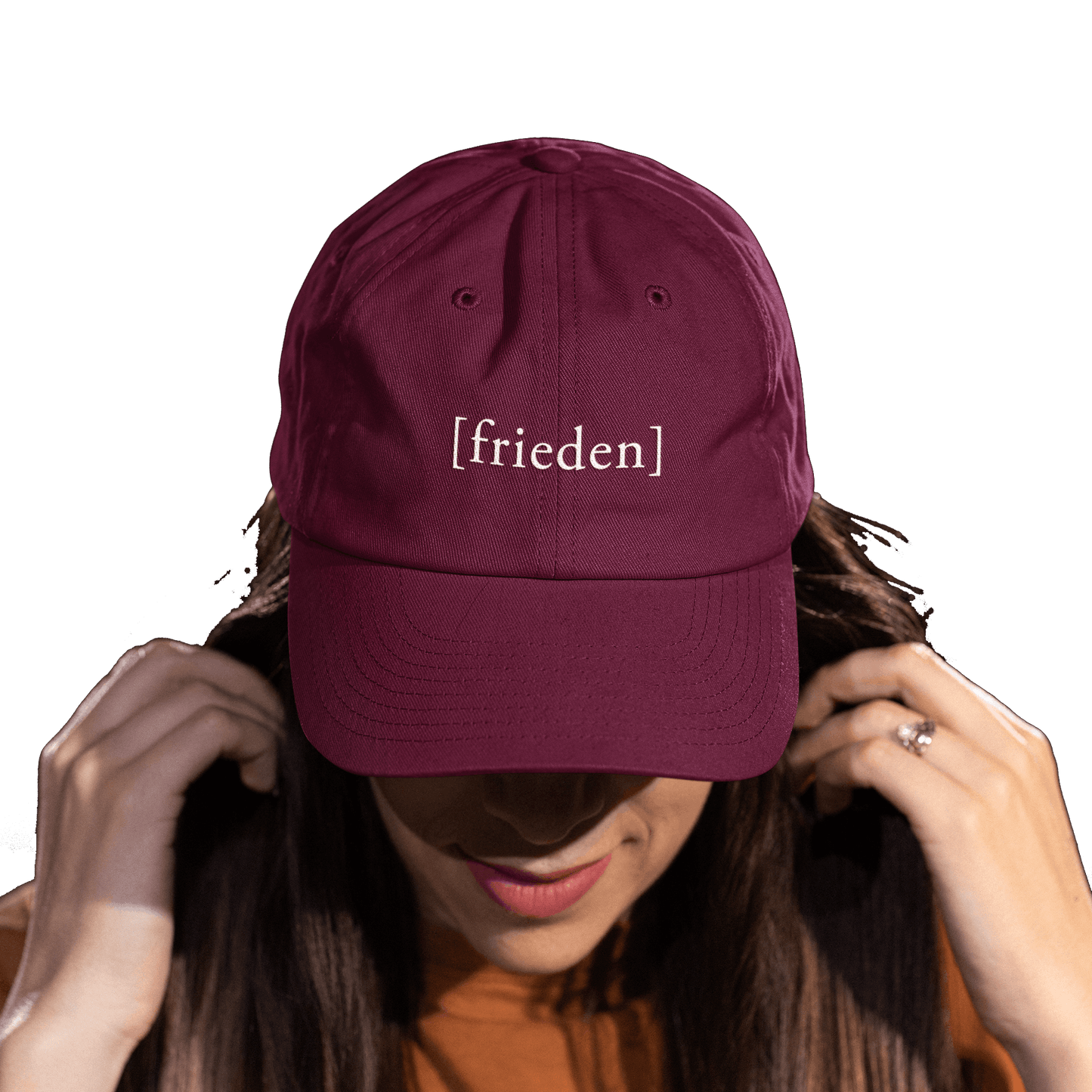 "[frieden]"  - Baseball Cap mit Stickerei