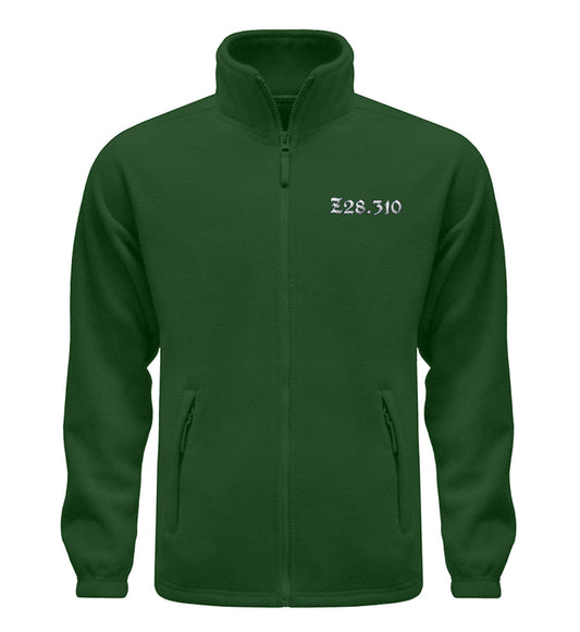 Z28.310: ICD-10 Code für Ungeimpfte - Fleece Jacke mit Stick (B-Ware einwandfrei)