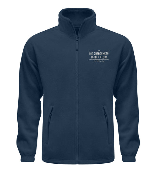 Die Querdenker hatten Recht - Fleece Jacke mit Stick (B-Ware einwandfrei)