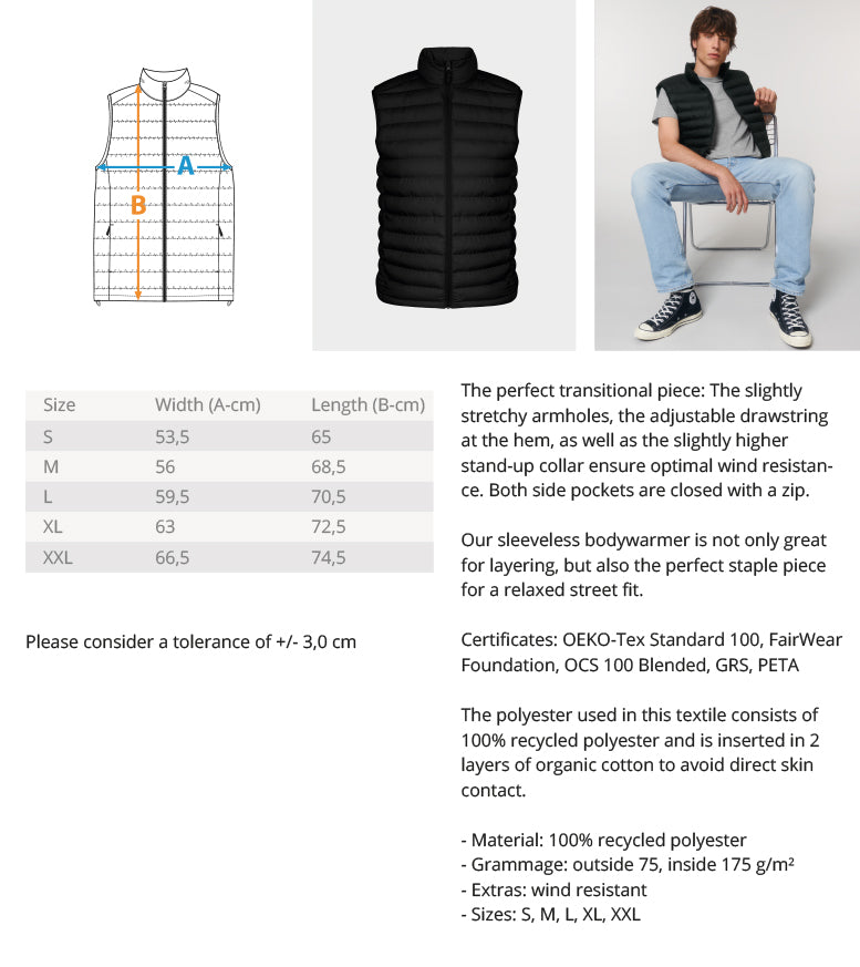 Wehrpflicht? Nein Danke!  - Premium Steppweste mit Stick