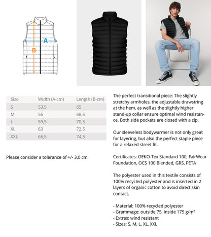 Wehrpflicht? Nein Danke!  - Premium Steppweste mit Stick