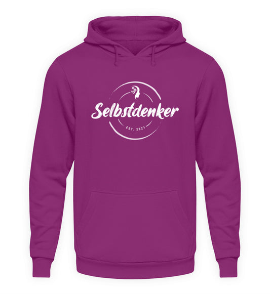 Selbstdenker  - Unisex Kapuzenpullover Hoodie (B-Ware einwandfrei)