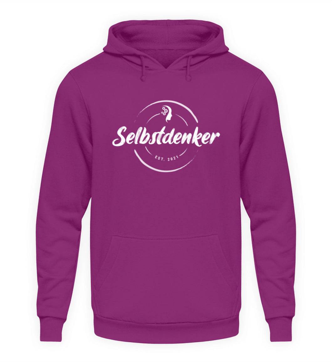 Selbstdenker  - Unisex Kapuzenpullover Hoodie (B-Ware einwandfrei)
